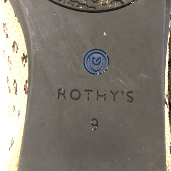 Rothy’s leopard print rounded toe flats. Size 9 - Picture 6 of 6